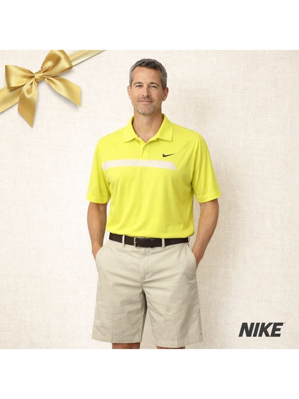 Nike Golf Dri-FIT Polo Tour Performance Neon Yellow